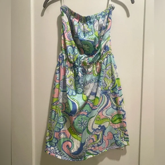 Lilly Pulitzer Windsor Conch Republic Strapless Dress- Small - Picture 3 of 7